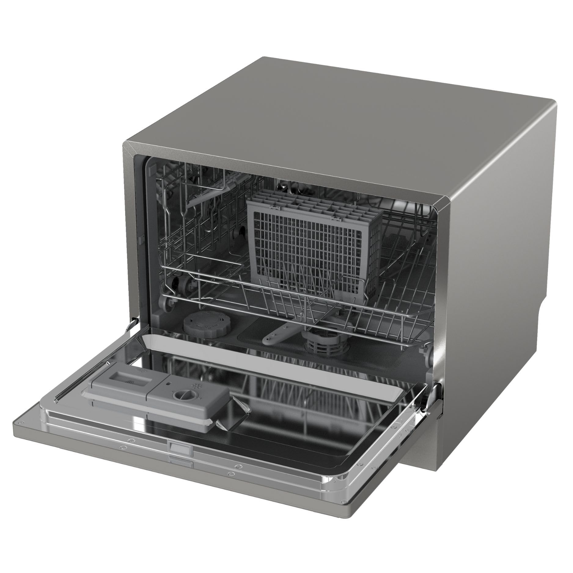 GEDTECH Lave-vaisselle Table Top GLV6T47SL 6 couverts 47 dB Départ différé
