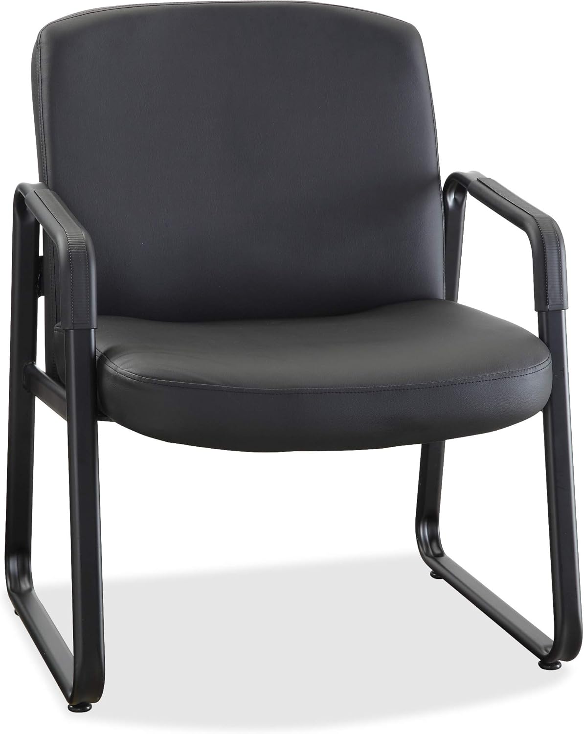 Lorell Big and Tall Leather Guest Chair