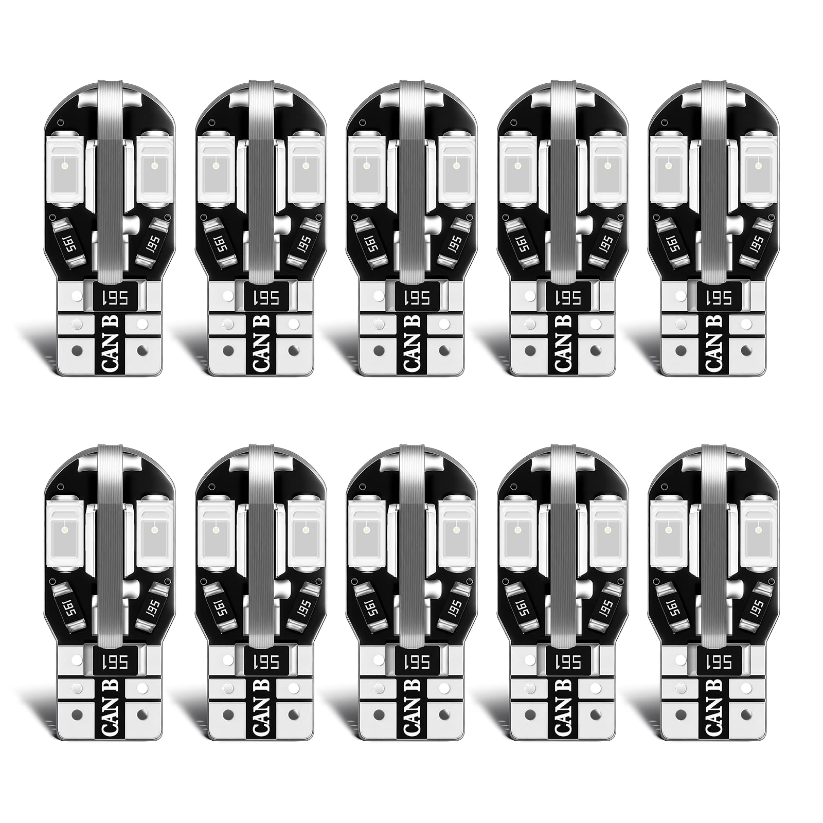 Defvnsy 10 Stück 194 Innenraumbeleuchtung Birne, 12V Blau Glühbirne für Innen Außen Landschaftsbeleuchtung