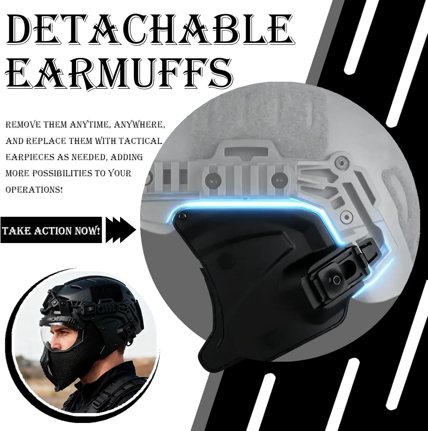 Full Set of Military Airsoft Bump Helmet Gear, Tactical Full Face Steel Mesh Mask, Men Halloween Cosplay Costume, for Outdoor CS CQB Airsoft Paintball Gear