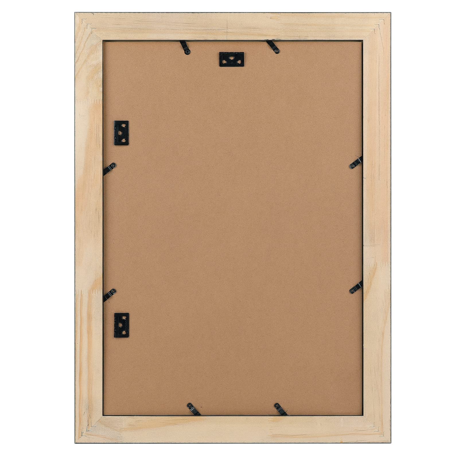 Golden State Art, 13x19 Picture Frame - Displays 11x17 Photo with Mat or 13x19 Without Mat, Wide Moulding Solid Wood Frame for Wall Display, Black