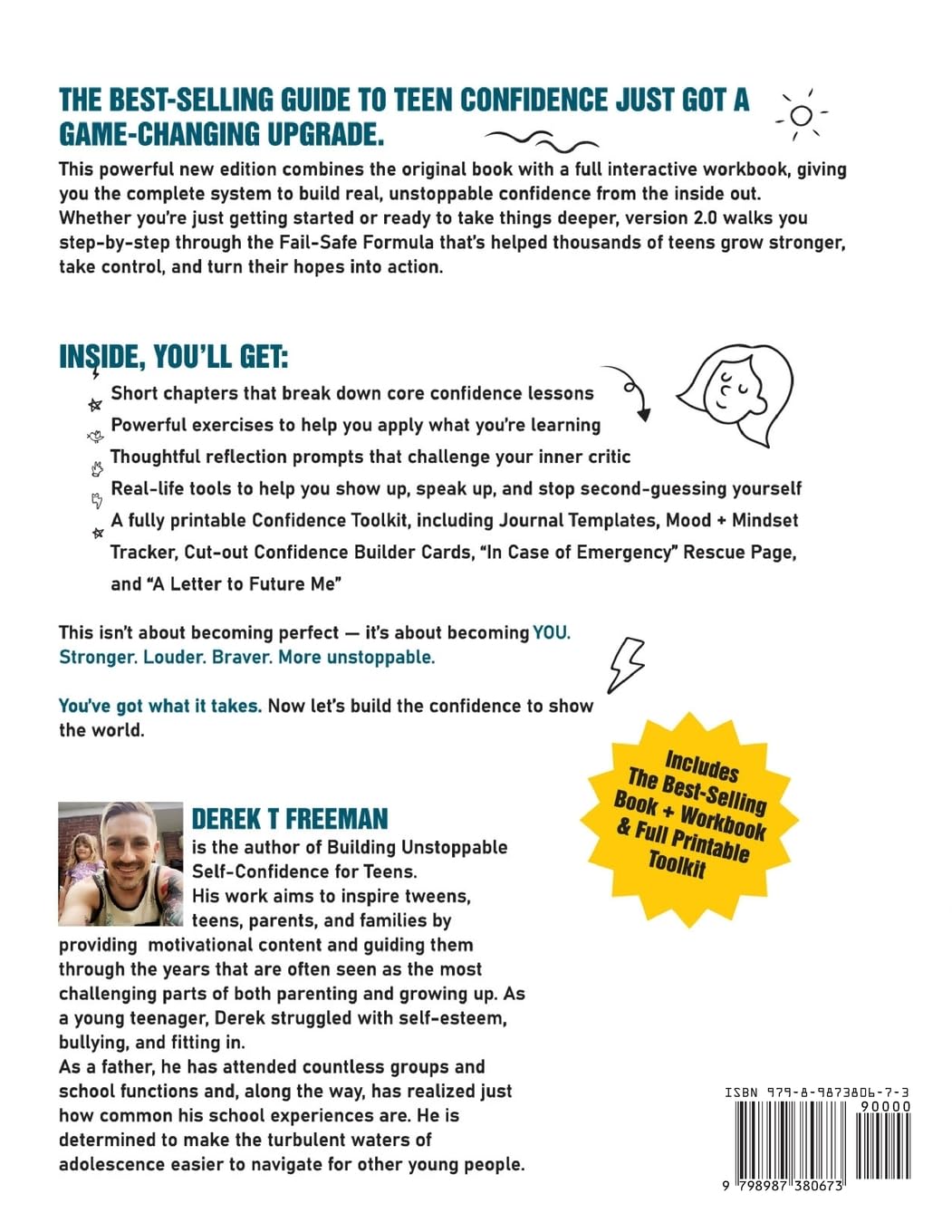Building Unstoppable Self-Confidence for Teens 2.0 - The Workbook: Master the Fail-Safe Formula to Grow Stronger, Bolder, and More Unstoppable ... Tools & Cut-Out Cards) (Teen Sur-Thrival)