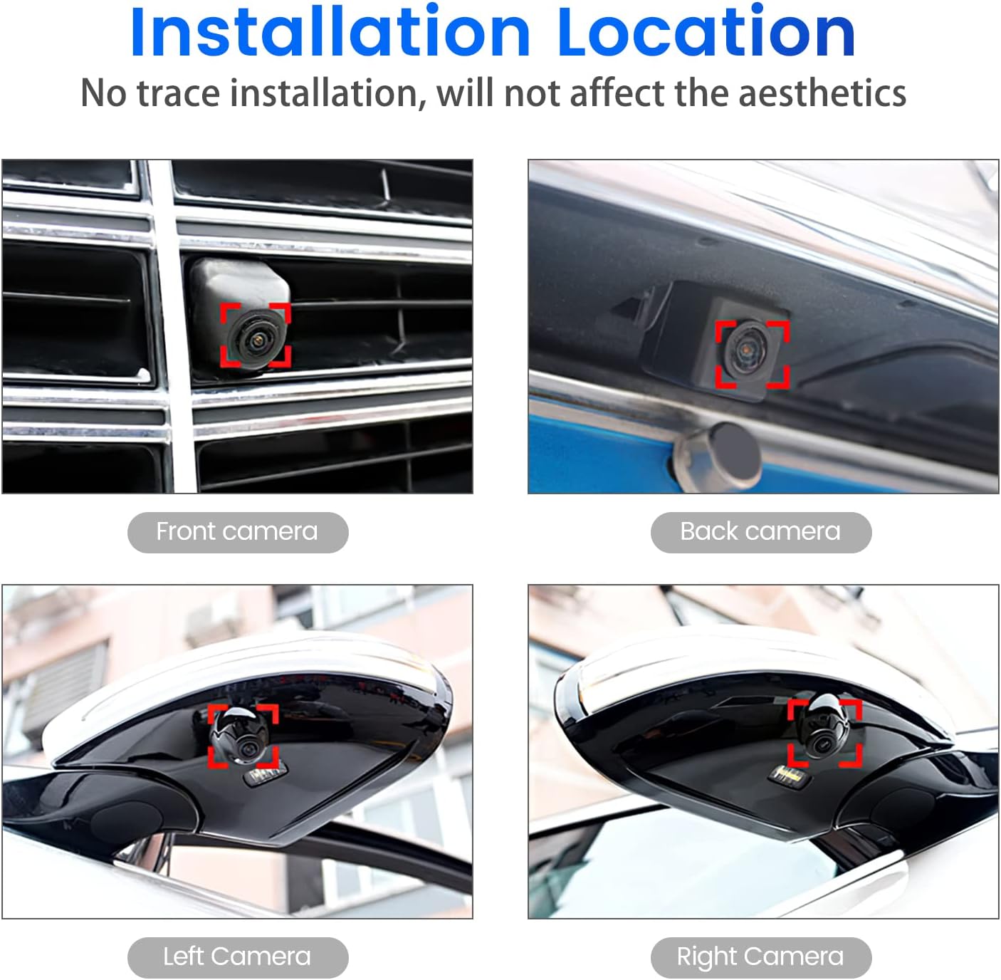 360° Panoramic Camera HD Rear/Front/Left/Right 360 Panoramic Accessories for Car Android Radio Multimedia Player image 6 of 7 B0DKFCVBZG