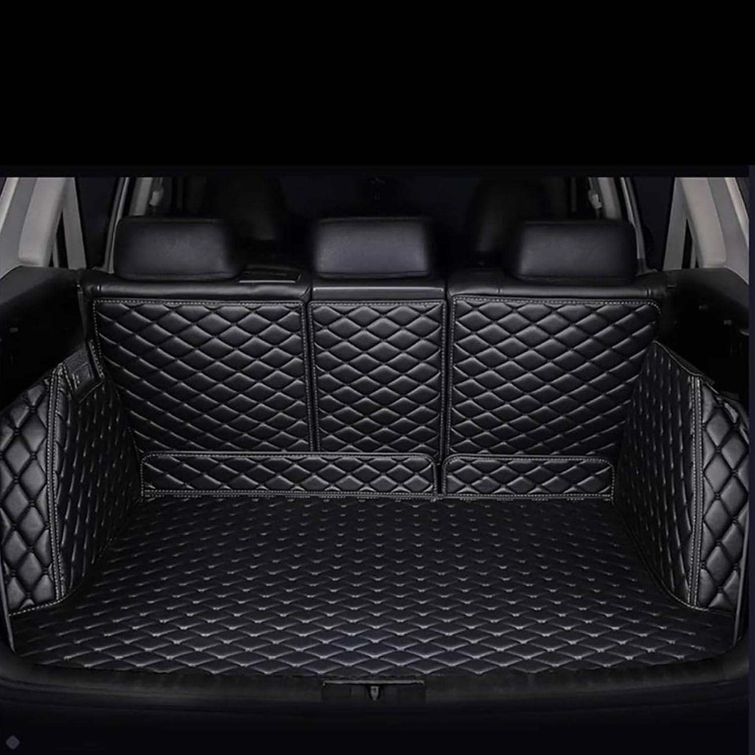 Gxybr A/Black Cr Lether Boot Mts For Hond Zrv 2022-2024, Fully Enclosed Cr Rer Trunk Nti-Scrtch Crpets Protector Pd Wterproof Nti-Slip,
