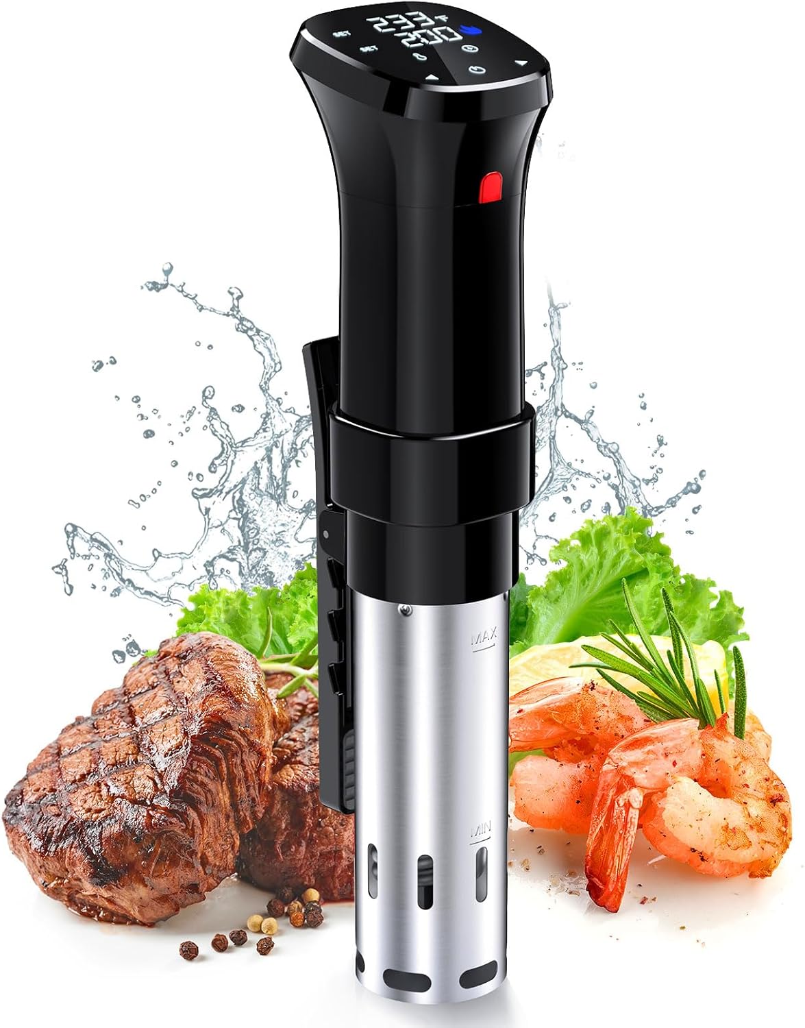 （低温調理器 1100Wハイパワー 低温調理器具 24時間 予約機能 真空調理器 スロークッカー ）