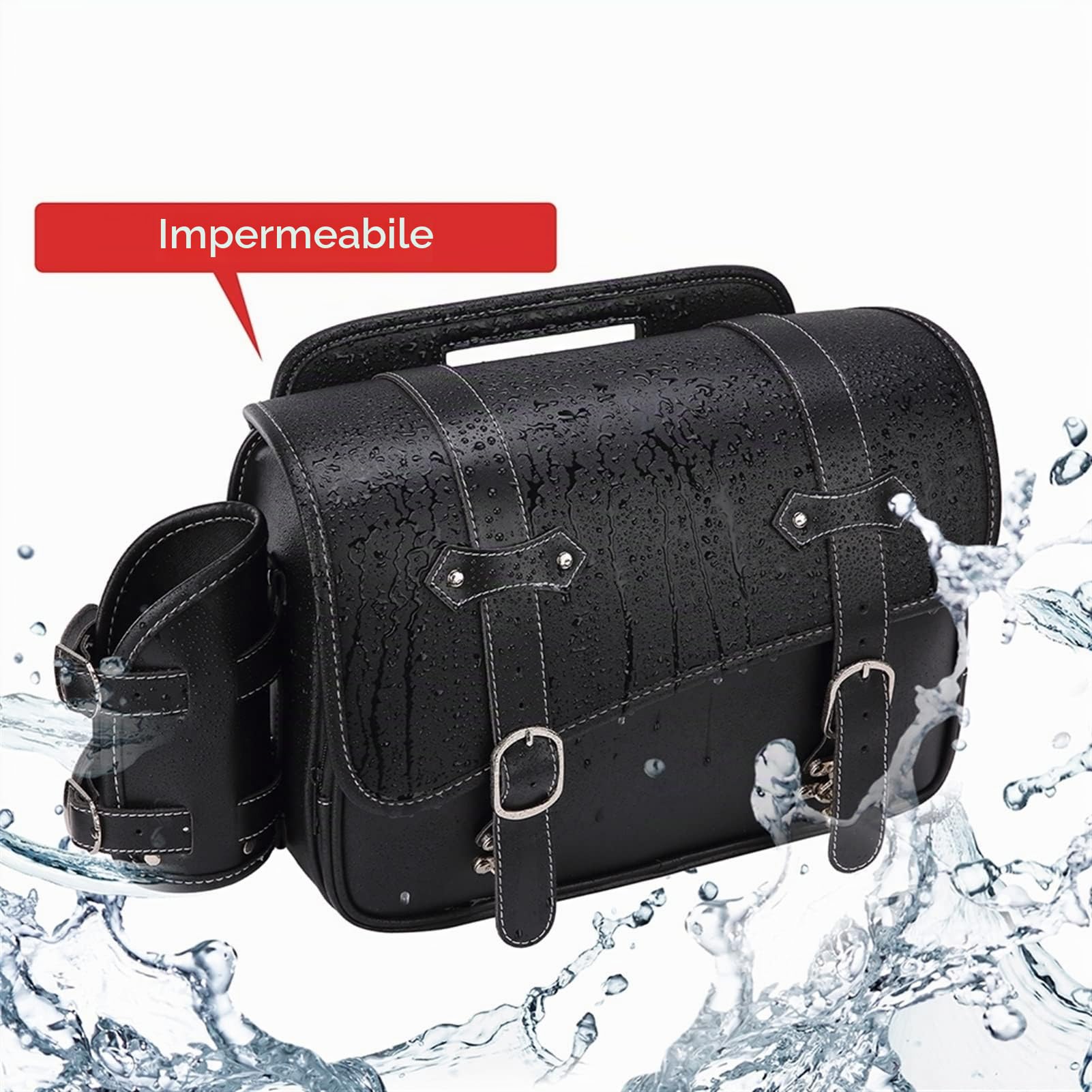 Decorazione Moto Per H&onda Rebel 250 300 500 Rebel 300 Rebel 500 Borsa Moto Impermeabile Borsa Laterale Del Motociclo Di Cuoio DELL'UNITÀ Di Elaborazione Borsa Da Viaggio Custodia Per Il Trasporto (