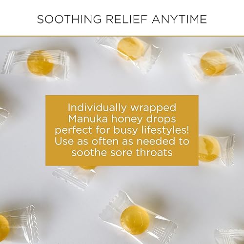 Miniatura 5 de Mount Somers UMF 15+ Gotas de Miel de Manuka - 26 piezas Pastillas para el Dolor de Garganta de Nueva Zelanda, Alivio Natural para Gargantas