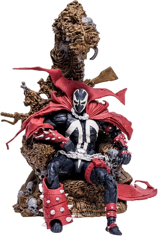 McFarlane Toys Spawn Figuras de acción Juego de caja de lujo | Figura de acción Spawn Deluxe de 7 pulgadas Wave 3 - Spawn con trono