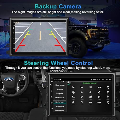 Miniatura 4 de Estéreo de coche 2+32G Android 12 para Ford 2004-2014 F150F250F350, 7 pulgadas IPS pantalla táctil radio de coche con Carplay inalámbricoAndroid