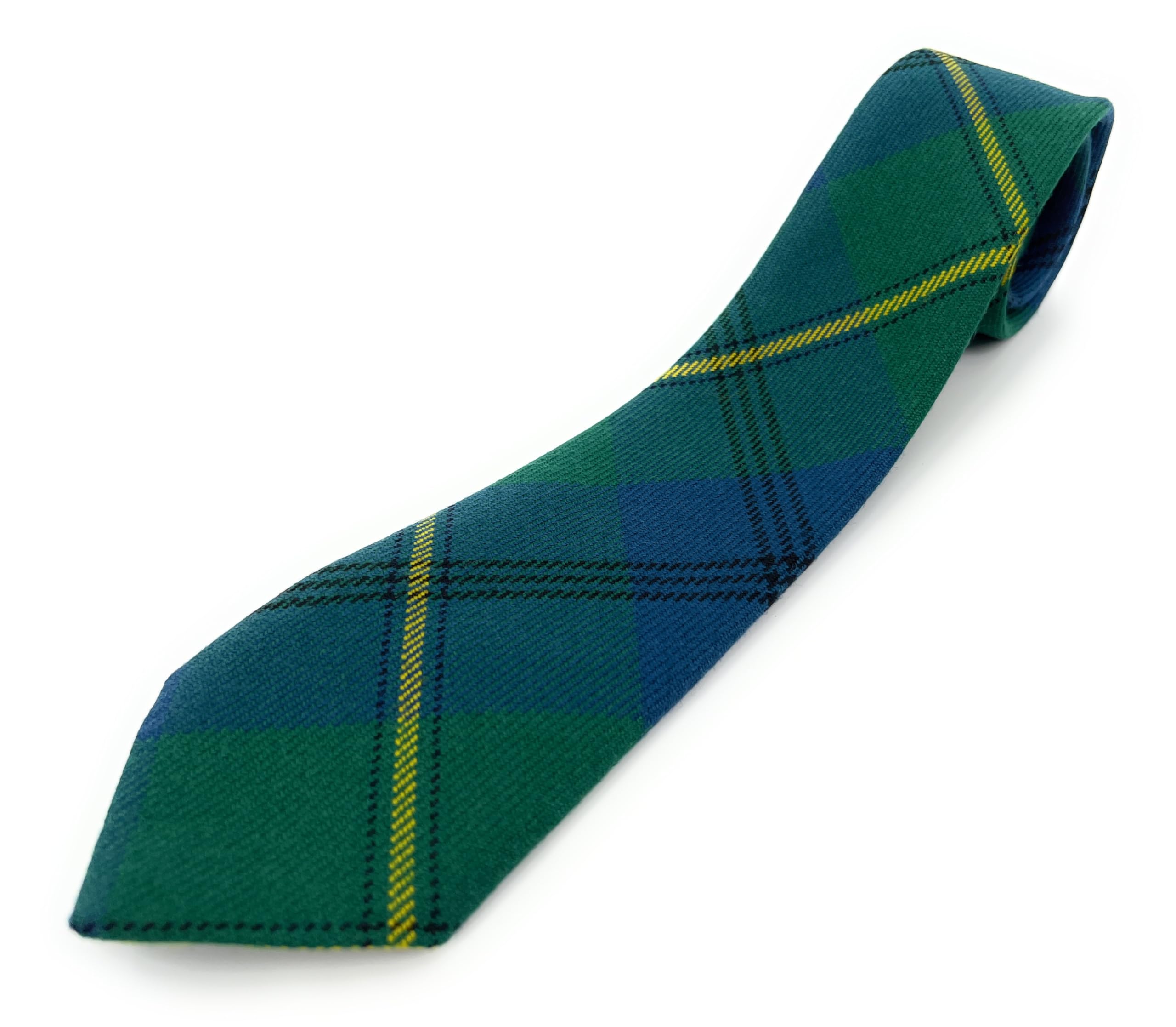 Tartan Tweeds Men's Johnston Ancient Tartan Neck Tie New Wool British Made (Johnston Ancient)