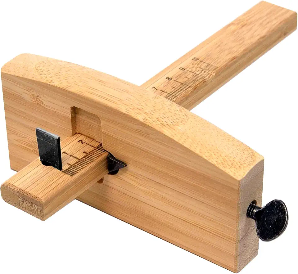 KAKURI Ferramenta de marcação de madeira 4,75 polegadas/120 mm, medidor de marcação japonês KEBIKI ferramenta de escrivaninha, feita no Japão (40948)