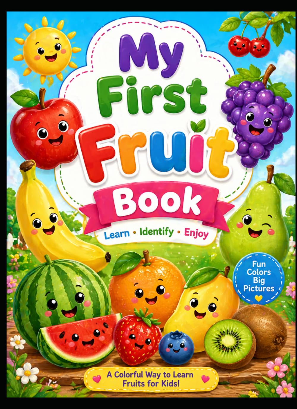 My First Fruit Kids Coloring Book