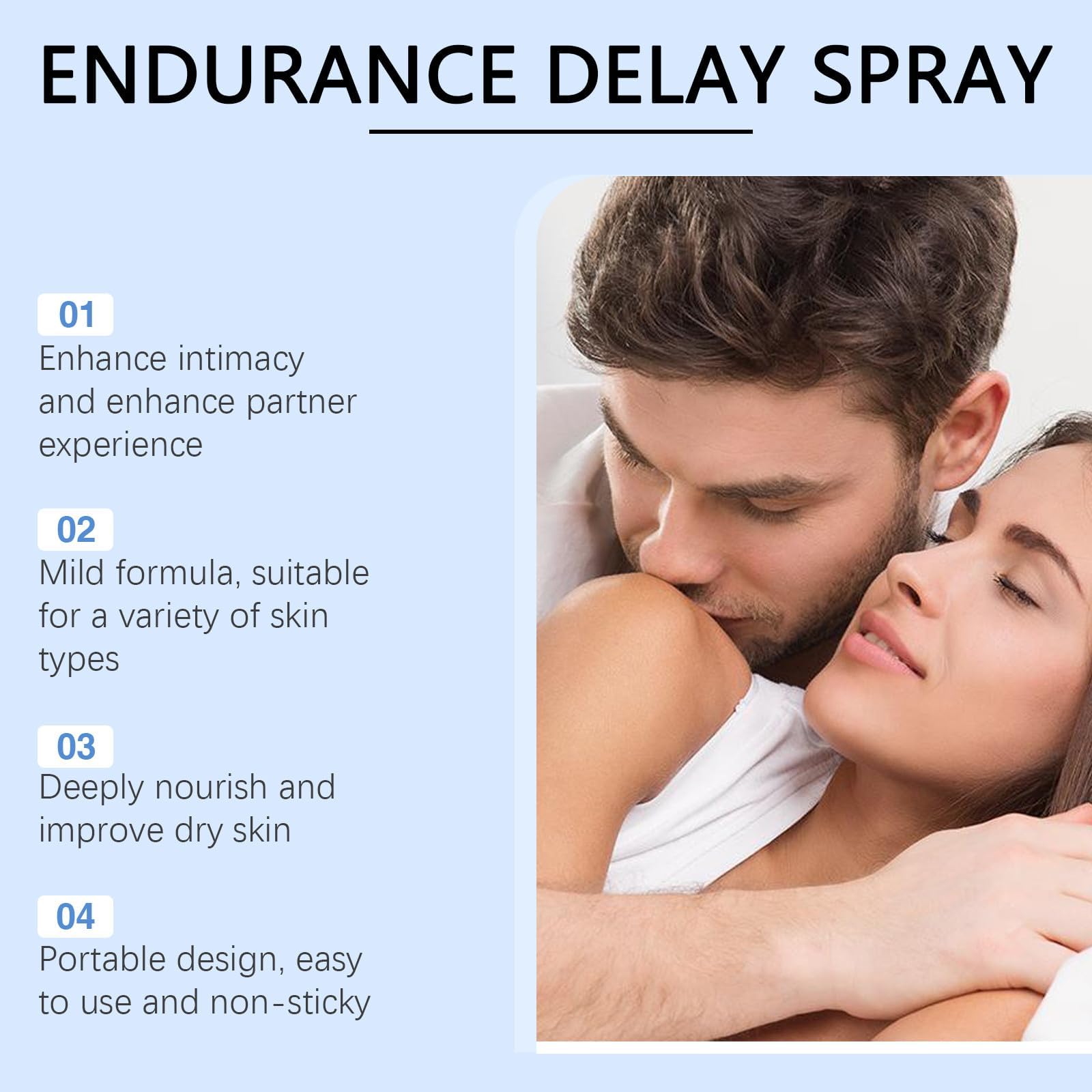 Spray retardante para hombres, spray más fuerte y de larga duración para hombres, mejora la vitalidad y la resistencia. Libera energía interior. Acción rápida.