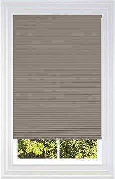 BlindsAvenue Cellular Honeycomb Cordless Shade, 9/16" Single Cell, Blackout, Warm Cocoa, Size: 71" W x 48" H