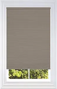 BlindsAvenue Cellular Honeycomb Cordless Shade, 9/16" Single Cell, Blackout, Warm Cocoa, Size: 71" W x 48" H