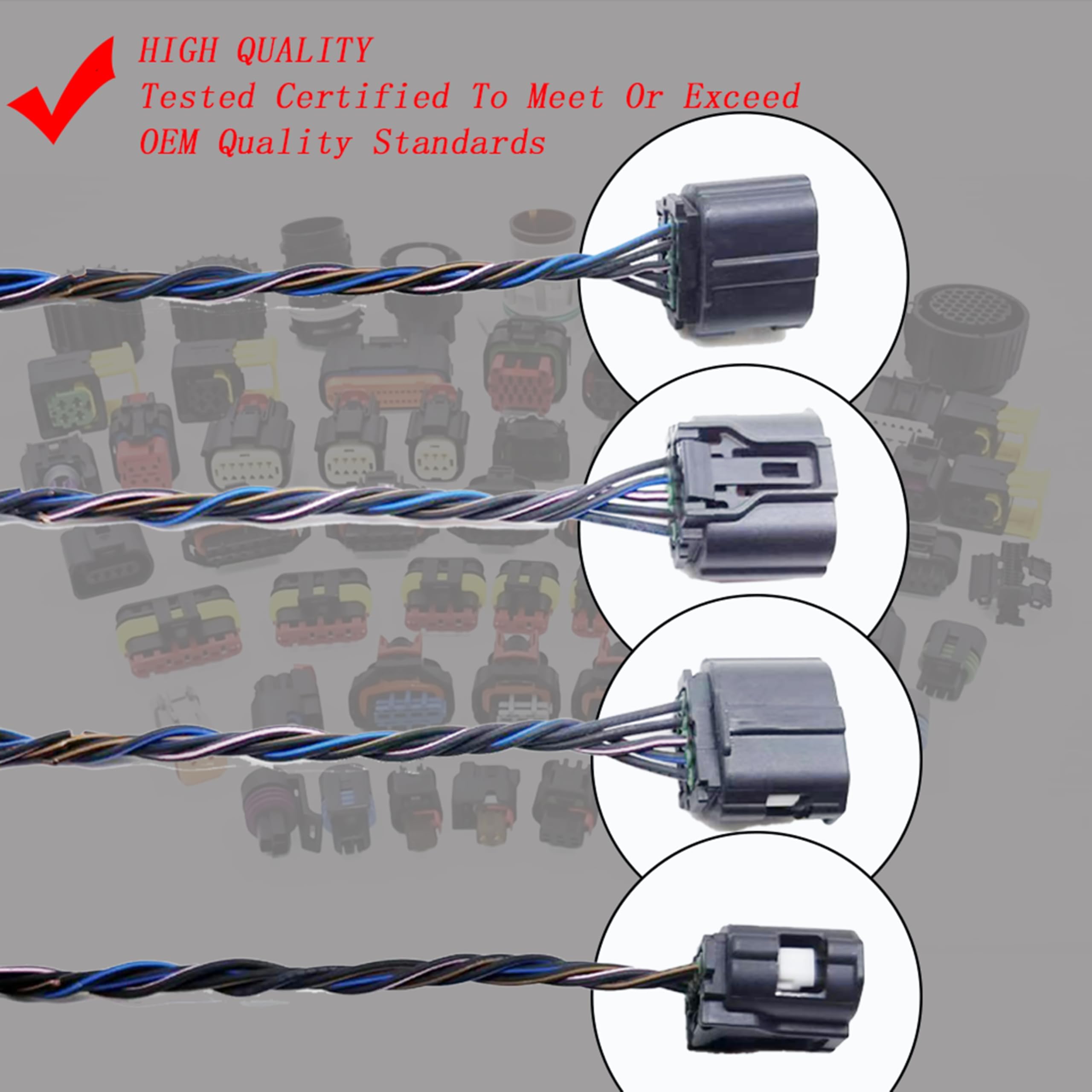 Mass Air Flow Sensor Meter MAF Harness Connector Plug 22204-31020 for Toyota Venza Highlander Matrix Avalon RAV4 Camry Corolla Sienna for Lexus is F IS250 IS350 ES350 GS350 and Scion xB xD tC