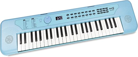 RockJam 49 Keys USB Keyboard Piano Baby Blue