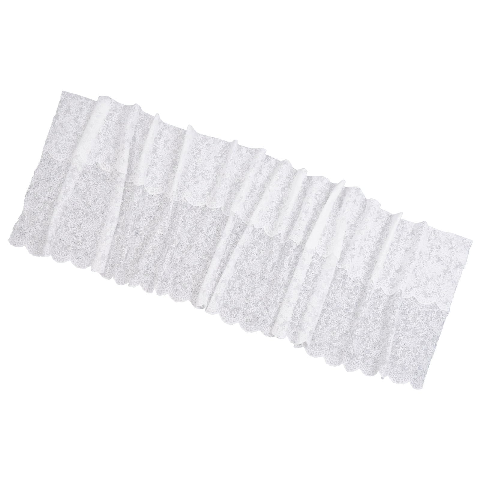 Tsophreniq French Type Lace Curtain with Delicate Floral Pattern and Color Pins for Home Decoration Sheer Window Drape French Lace Curtain