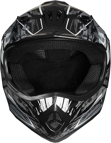 Miniatura 5 de Casco de motocross juvenil para MXATV, aprobado por DOT  niños, niñas, junior, todoterreno