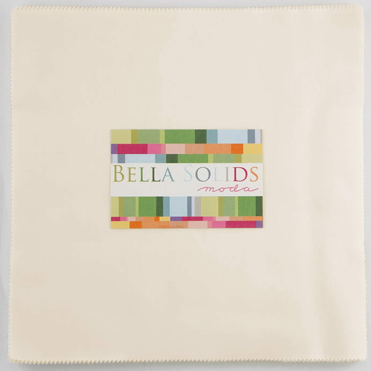 Moda Fabrics Bella Solid Ivory Junior Layer Cake