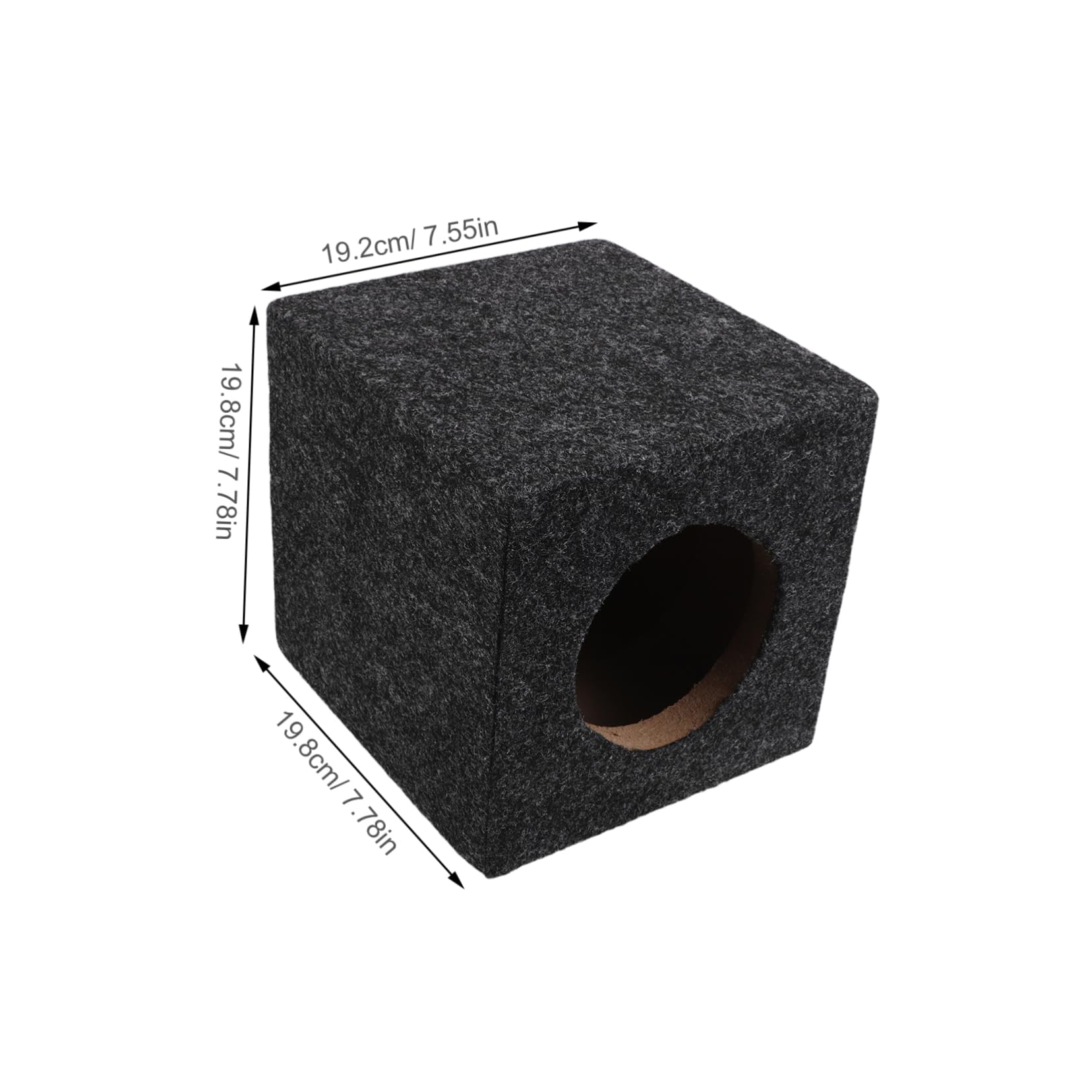 NULYLU Car Audio Subwoofer Box Durable Wooden Speaker Enclosure for Square Subwoofer Easy Install Speaker System Replacement for Optimal Audio Performance