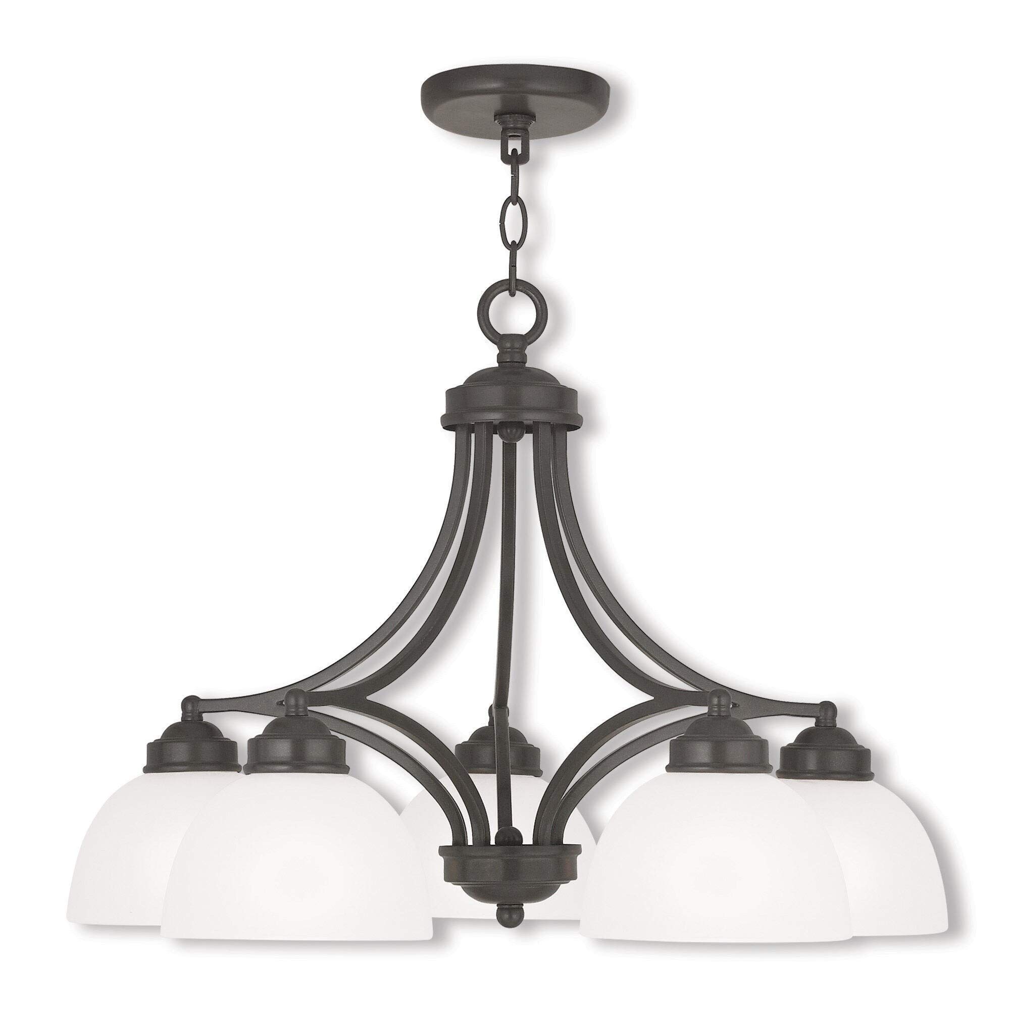 Livex Lighting 4225-92 Somerset 5 Light EBZ Dinette Chandelier, English Bronze