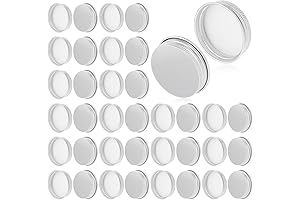 Set of 36 Spice Jar Replacement Lids with Secure Seal
