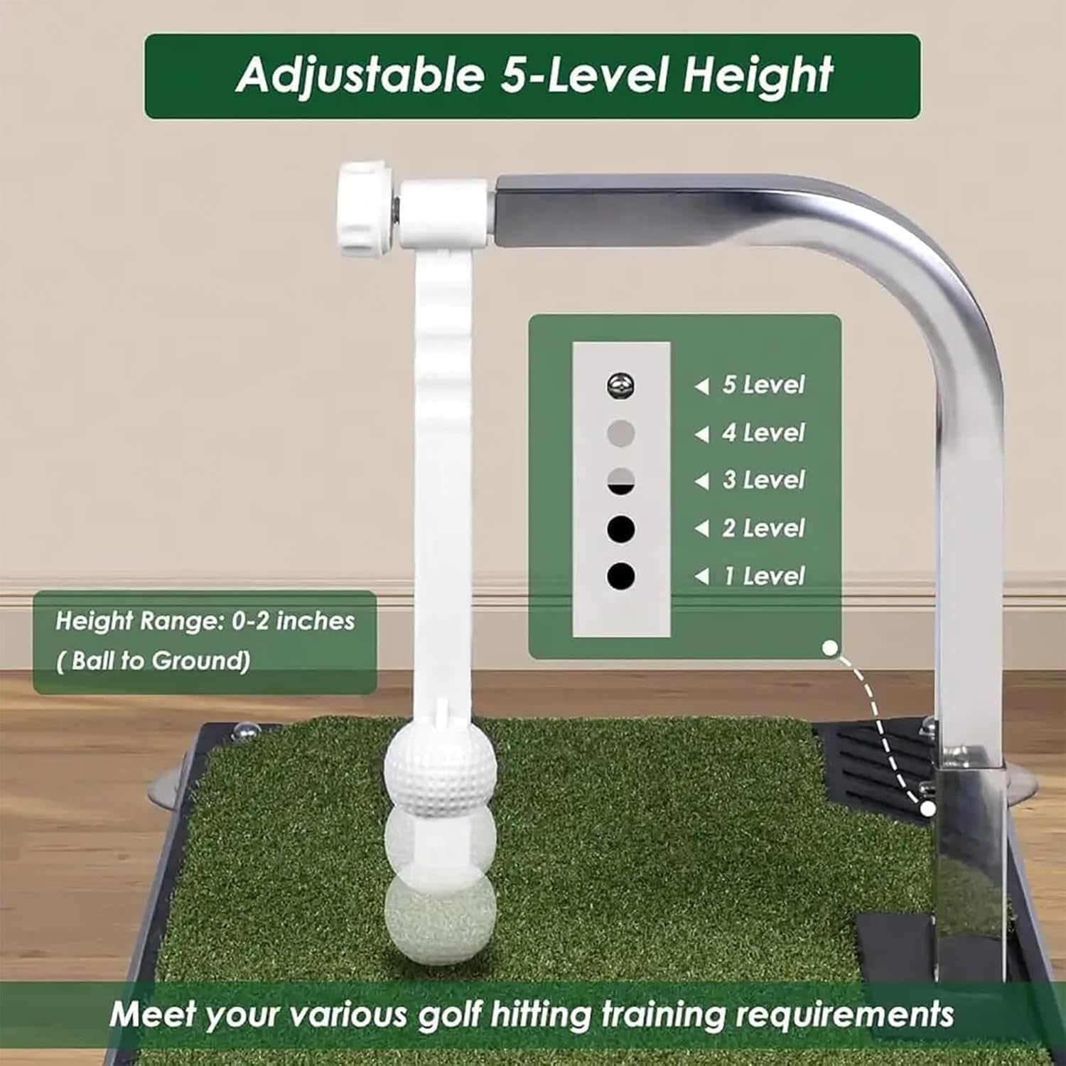 Genérico Entrenador De Swing De Golf con Retorno Automático De Bola De 360°