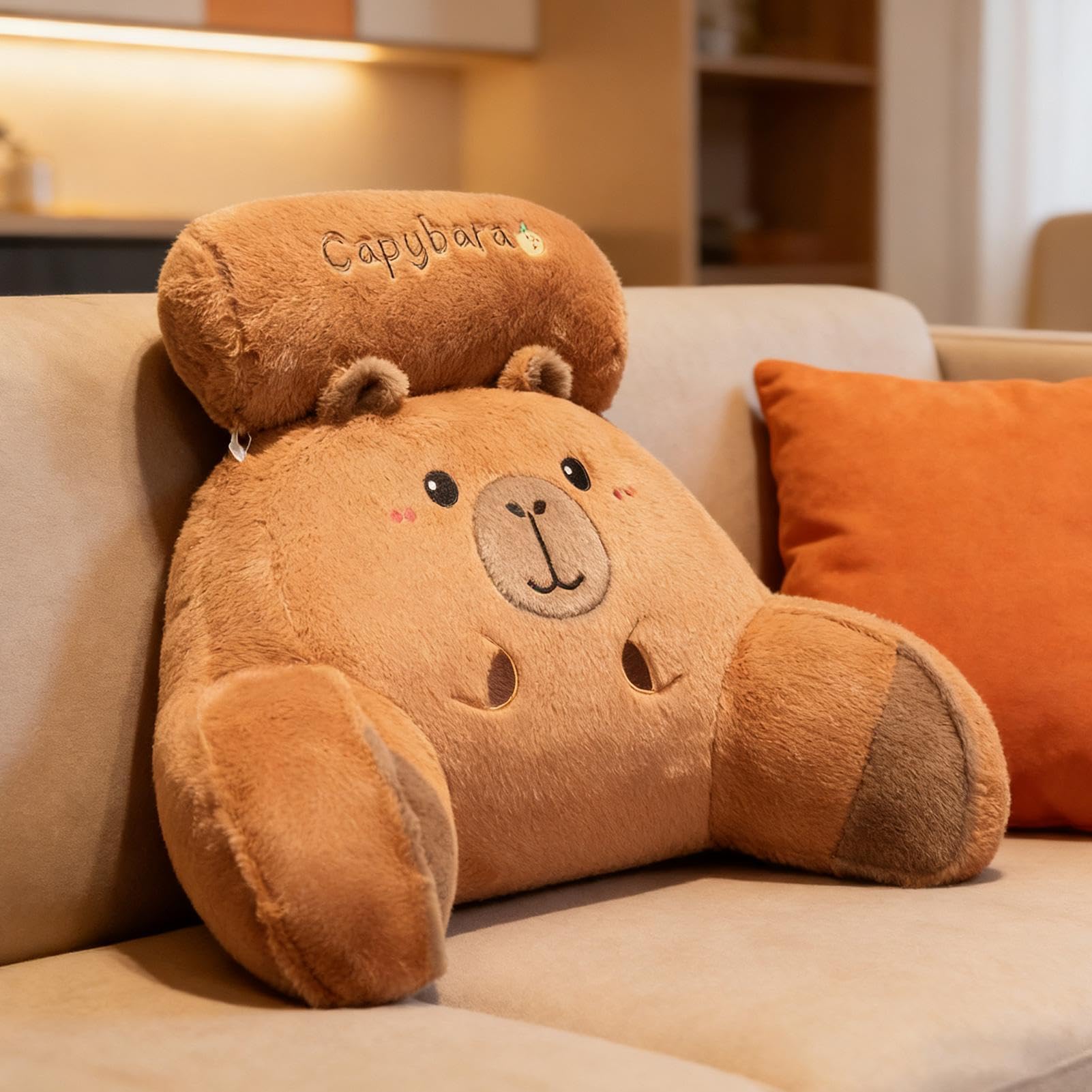Cuscino Da Con Braccioli Design Capibara Cuscino Ergonomico Per Schiena