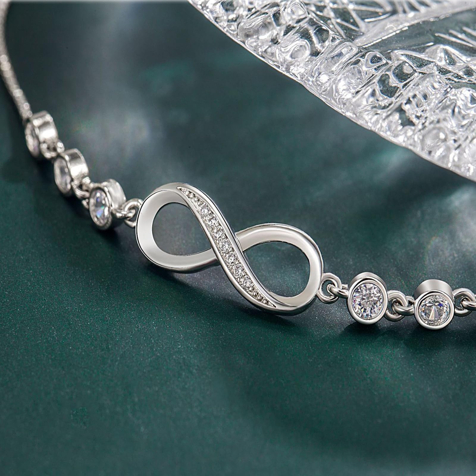Braccialetto Donna Numero Regolabile E Bracciale Lettera per Le Donne, Accessorio di Moda Minimalista alla Moda-Bianco