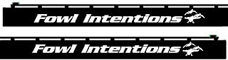Waterfowl Decals Shotgun Barrel Decal - Fowl Intentions - SBD016 (White)