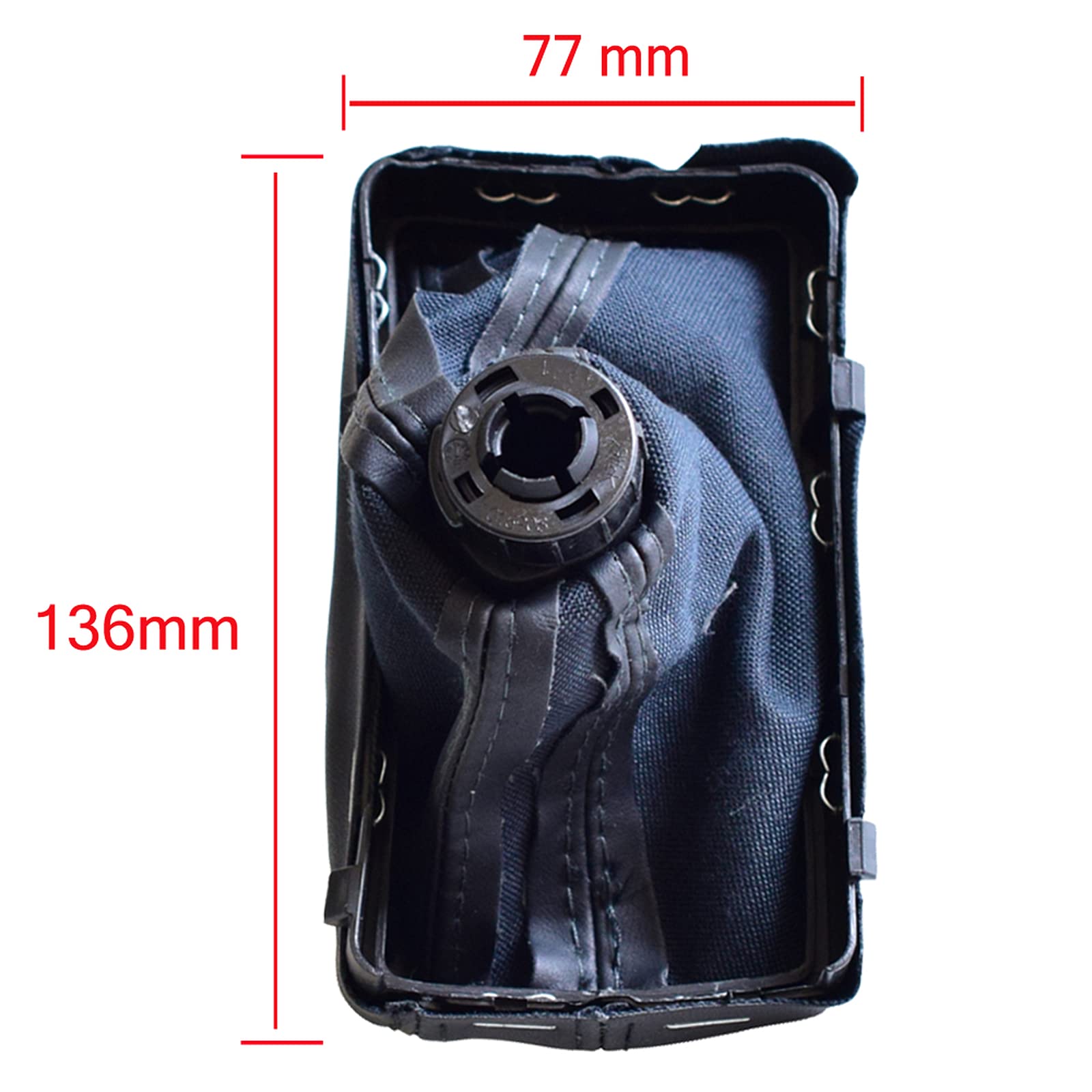 Kit Pomo Y Fuelle De Palanca De Cambios Para Audi A3 2000-2003 – 5 Velocidades, Negro, Con Detalles Cromados