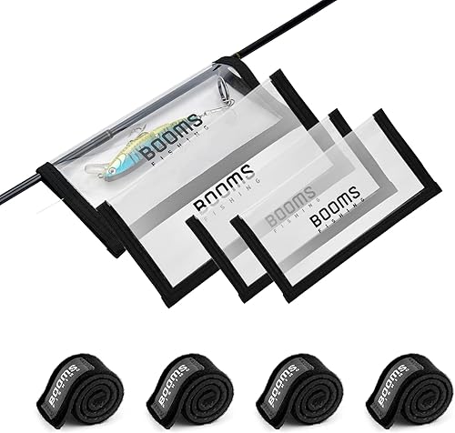 Booms Fishing LW1 - Envolturas para señuelos de pesca, cubiertas de gancho de señuelo de PVC transparente duraderas, ver señuelos fácilmente,