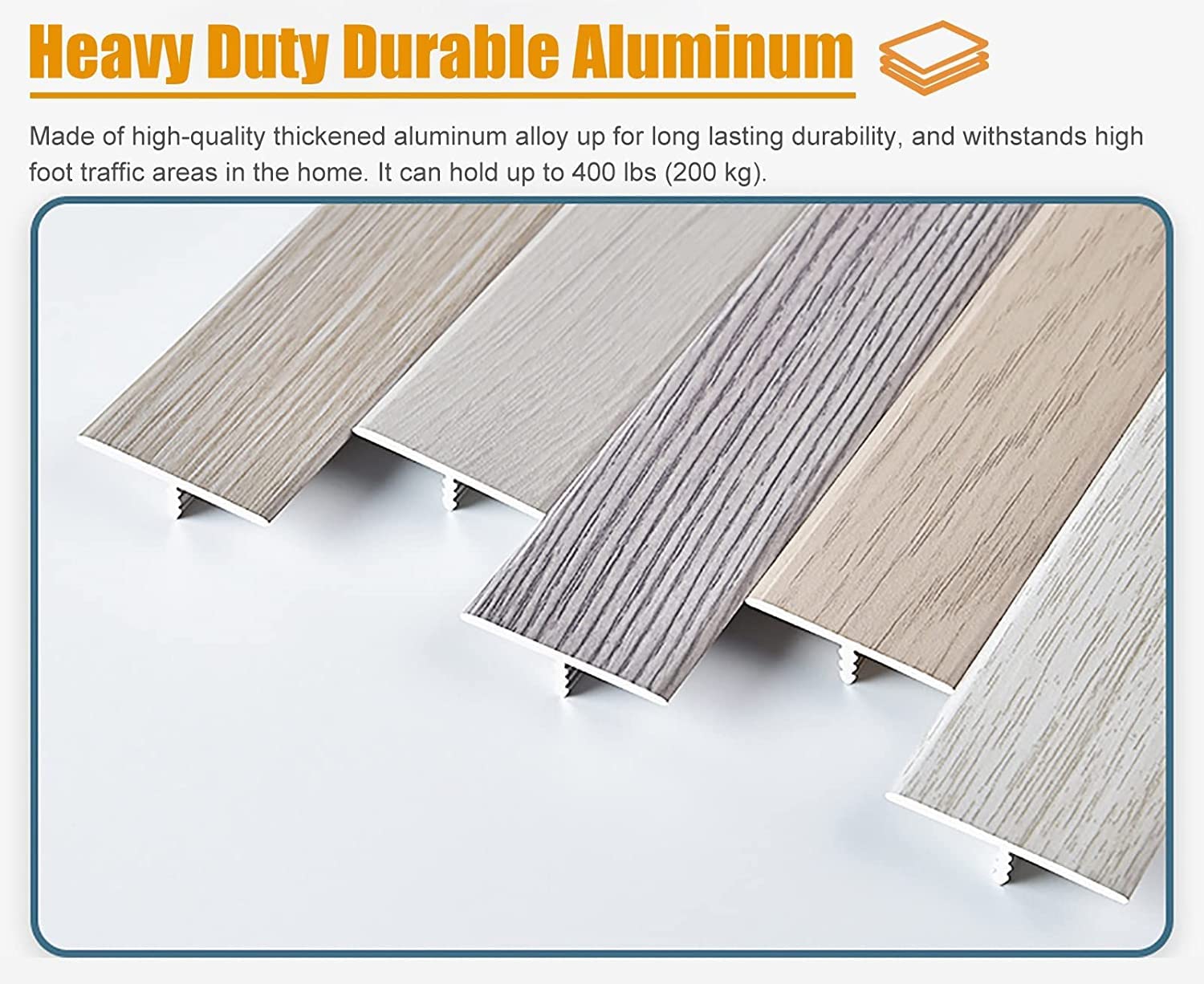 Amazon.com: JTXSF Carpet Edging Wood Look T-Moulding Floor