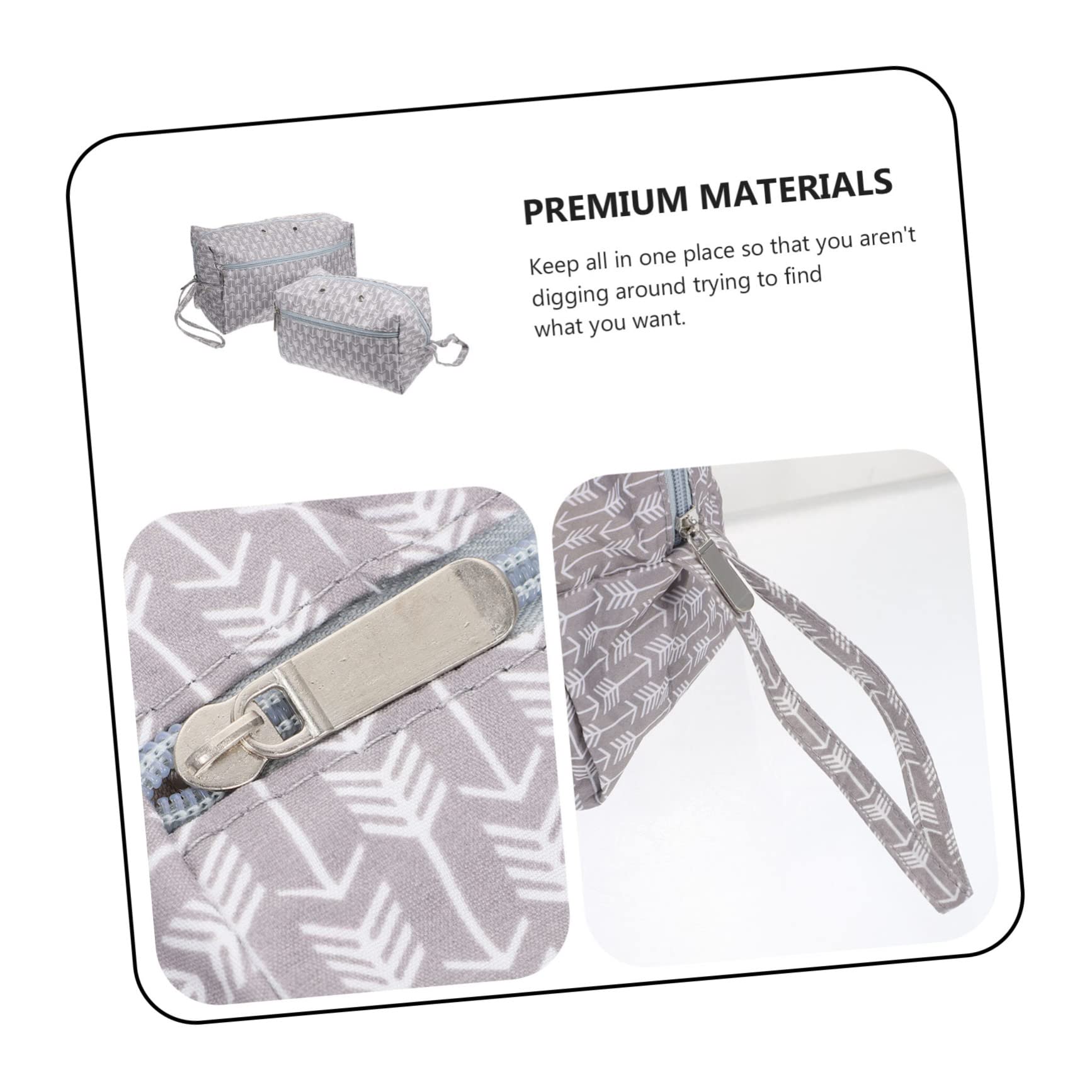 Hohopeti 2pezzi Borse Organizer Per Filati Oxford Per Maglieria e Uncinetto Design Pratico e Resistente Per Conservare e Trasportare Accessori Creativi