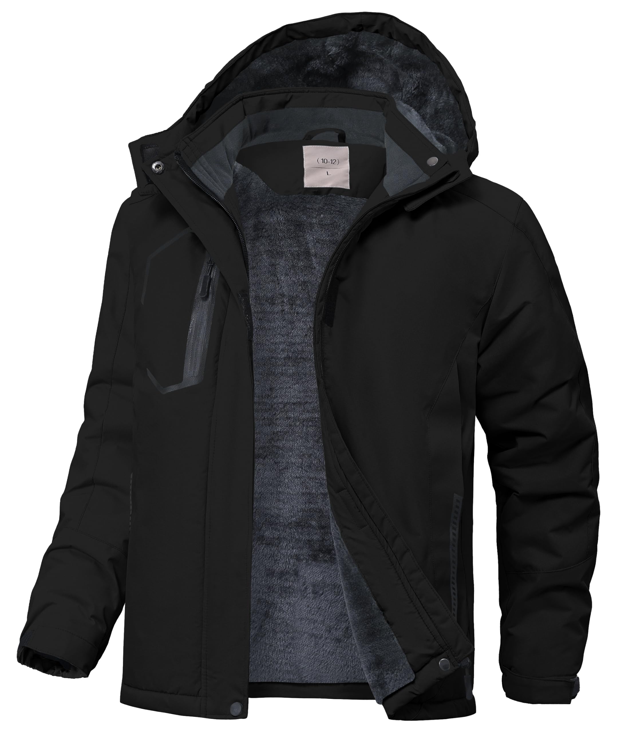 Kids Winter Jackets Warm Fleece Waterproof Snow Jacket