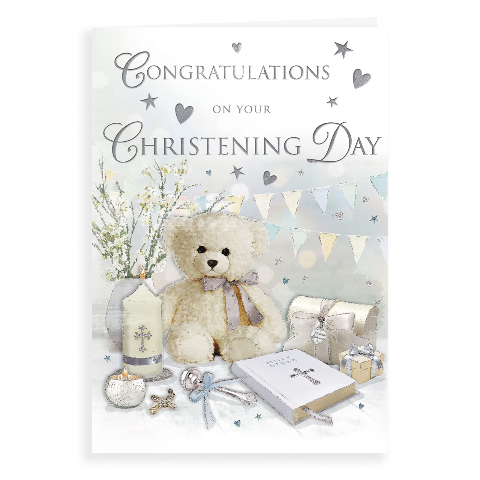 Traditional Christening Card - 9 x 6 inches - Regal Publishing, C81062
