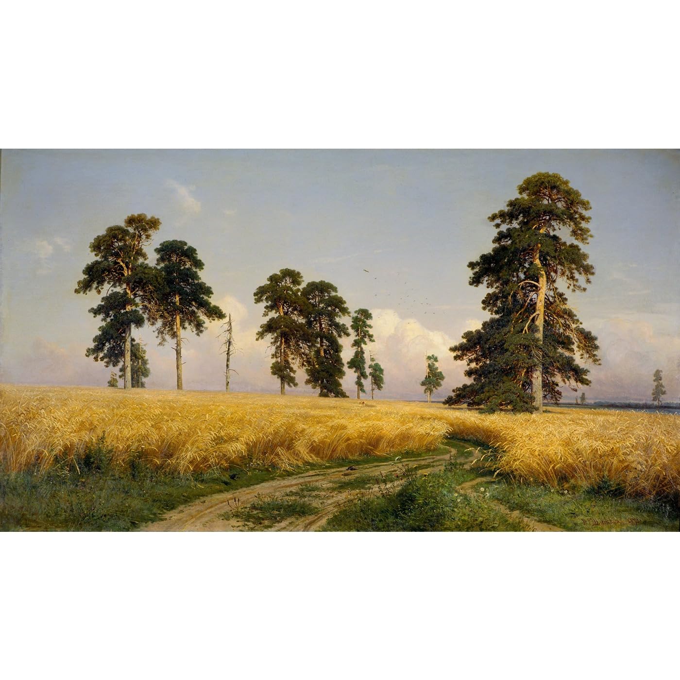 Toile Shishkin Seigle déco murale grand format salon - 2