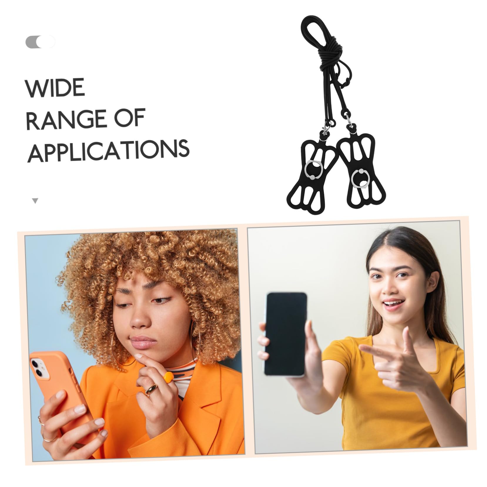 SHINEOFI Telefono Silicone Regolabile Con Laccetto Per Smartphone Accessorio Per Sicurezza E Comfort