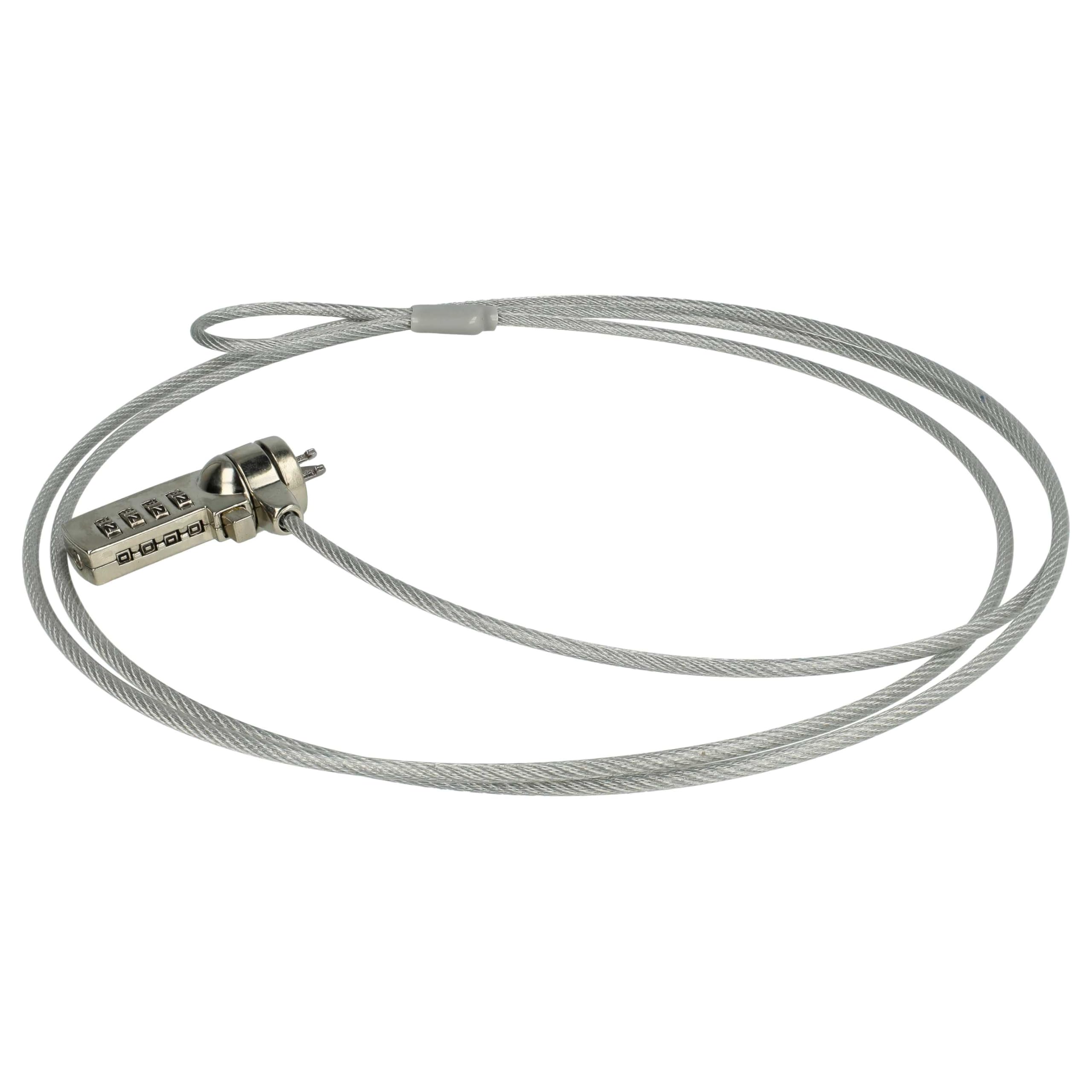 vhbw 10x Kensington per Laptop Notebook - Cavo di Sicurezza con Serratura a Combinazione numerica, 1,8 m