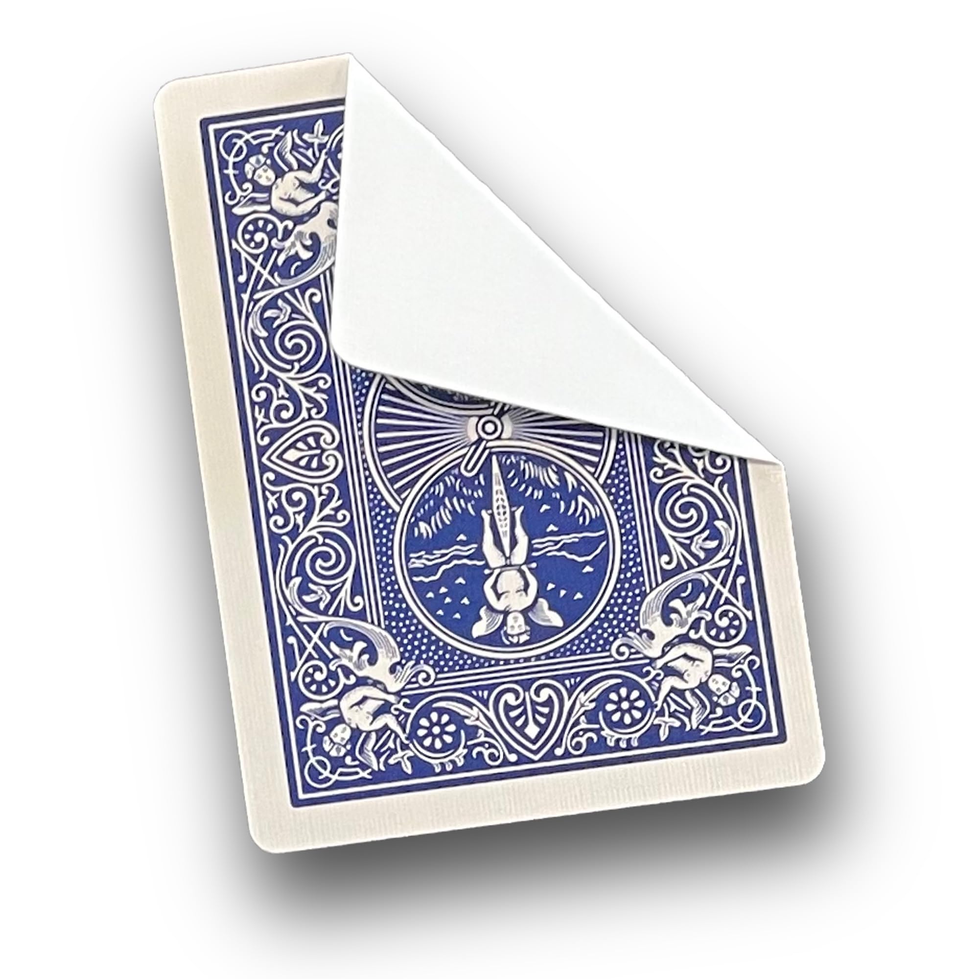 Blank Face Cards (Bicycle) - blue by US Playing Cards