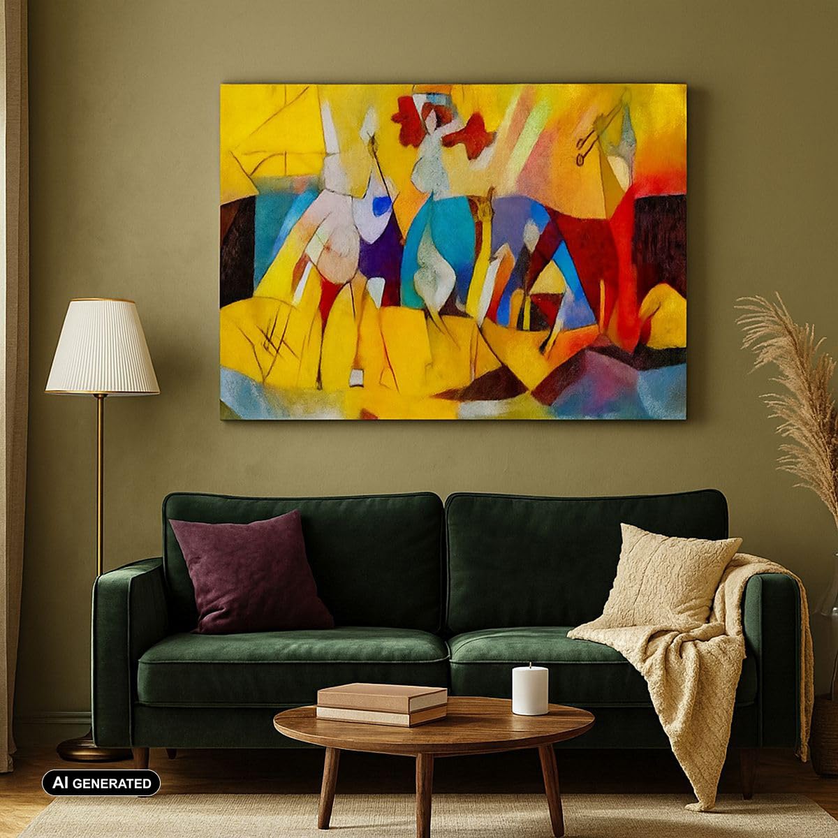 Stampe da Parete Moderne 100x70 cm Quadro su Tela Astratto Arte - 3455 | Astrazione Moderno Quadro Decorativo Grande 1 pezzo Soggiorno Camera da Letto Arte da Parete Decorazione da Parete ARTTOR