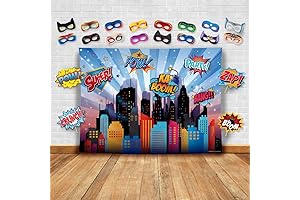Superhero Cityscape Backdrop: Picture-Perfect Kid's Party Décor