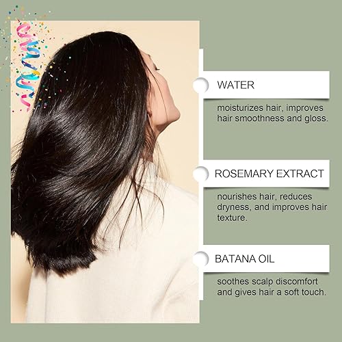 Miniatura 2 de Champú Batana de Romero con Extracto de Aceite Esencial, Efecto Volumizador, para Cabello Graso, Nutritivo y Regenerador100ml3.38FL.OZ (1pcs)