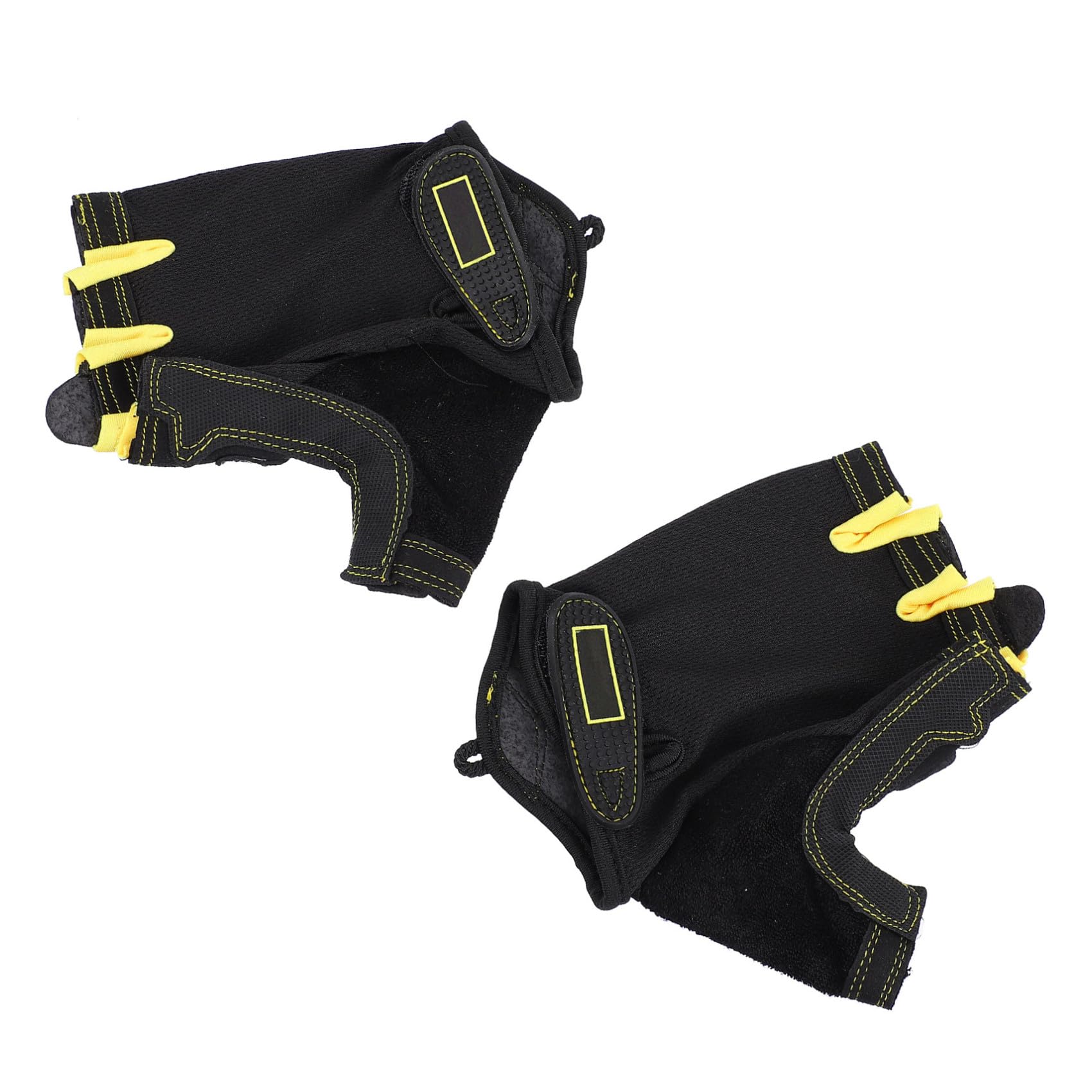 PACKOVE 3paia Guanti Da Ciclismo Antiscivolo Mezza Dita Per Sport All Aperto Guanti Fitness Traspiranti Regolabili e Resistenti Per Escursionismo Ciclismo e Sollevamento Pesi