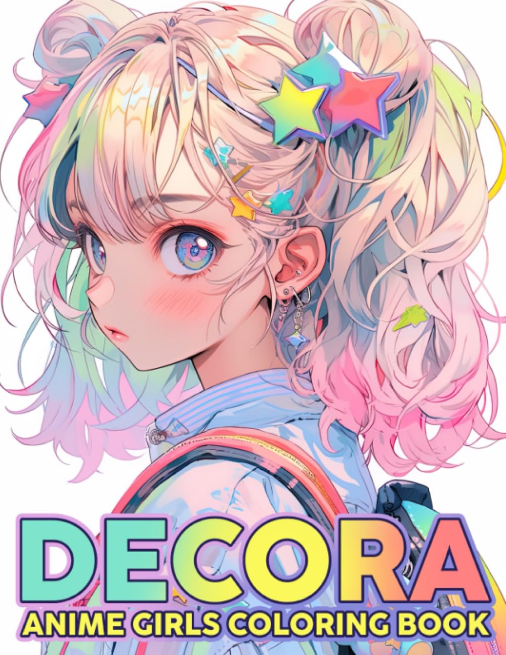 Decora Anime Girls Coloring Book Cute Fashionable Outfits Coloring