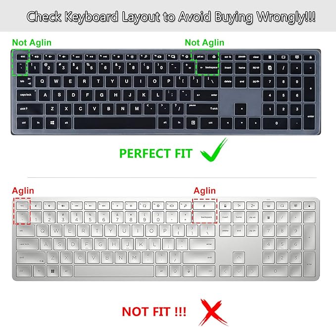 Funda para teclado CASEDAO de silicona negra para HP Pavilion miniatura 2