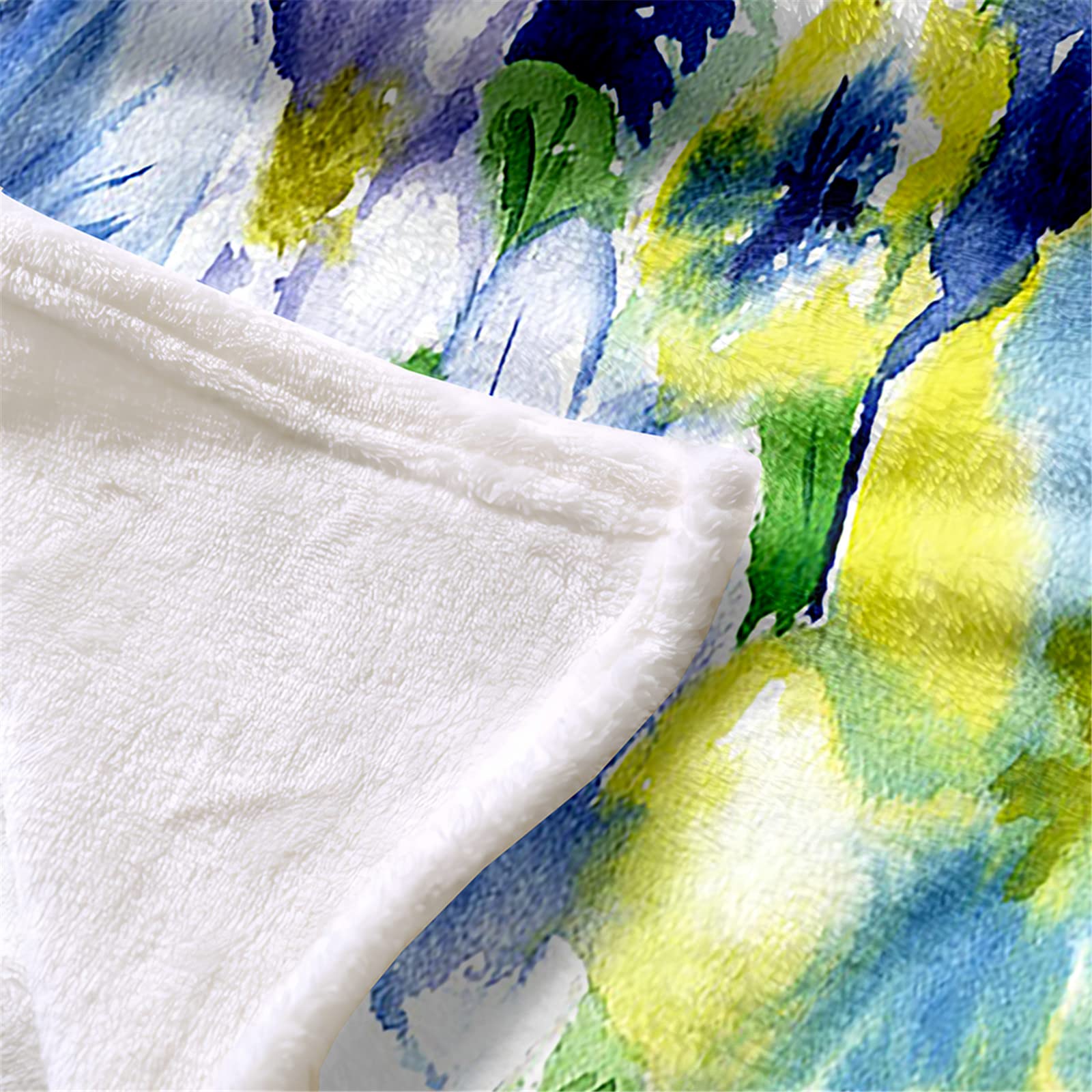 Chickw11 Coperta di Flanella Stampa Fiori 3D, Coperta Flanella Microfibra Morbida Leggera Coperte Comfort Calda Coperta per Letto Singolo Matrimoniale (Girasole Giallo,150x180cm