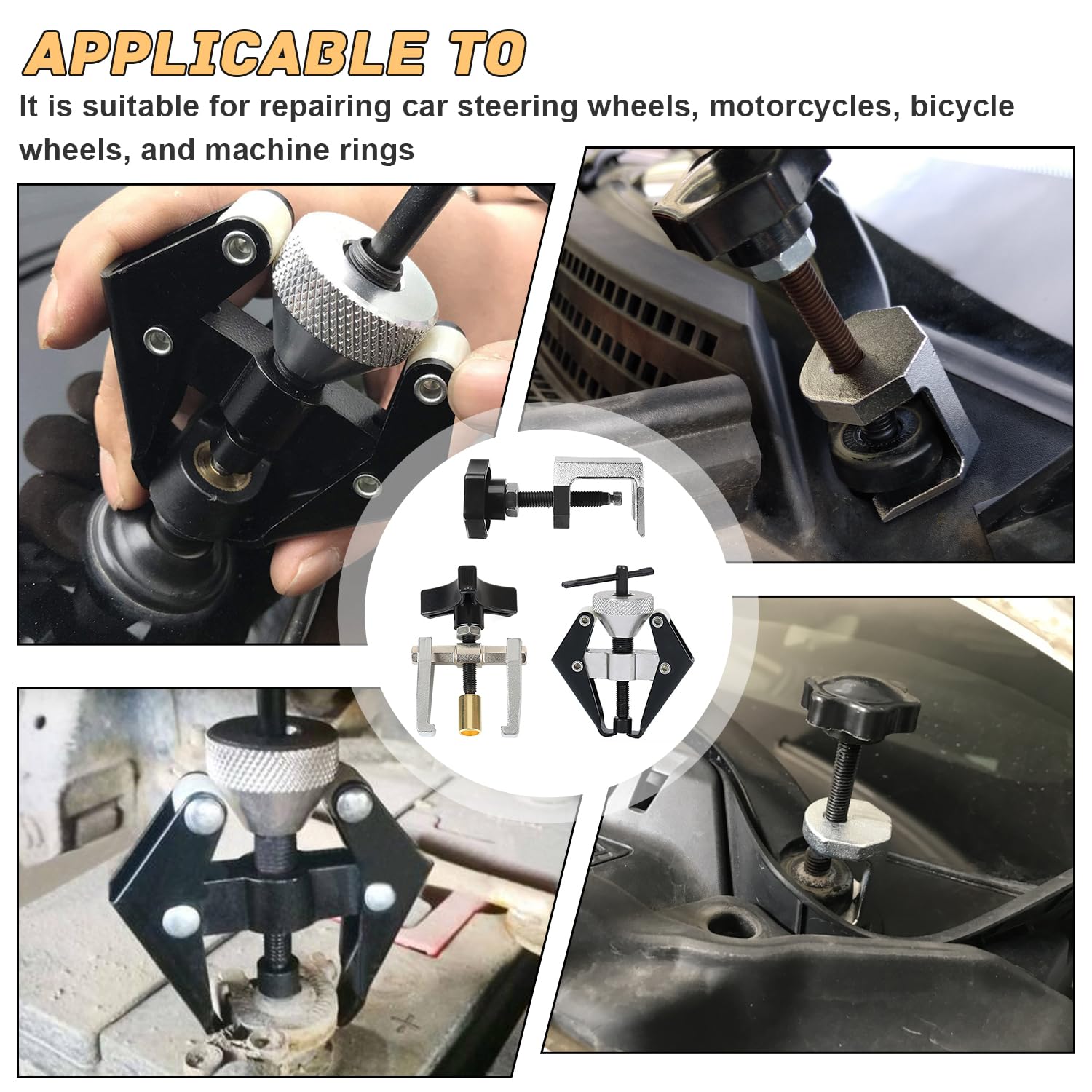 3 Pezzi Estrattore Tergicristallo, Regolabile, Facile da Usare, Estrattore per Braccio Tergicristallo, Apertura Massima 50 mm, Adatto per Il Settore Automobilistico