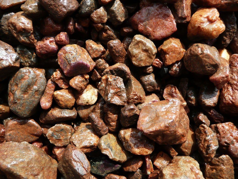 Fantasia Materials: 3 lbs Sapphire and Ruby Rough Stones from India